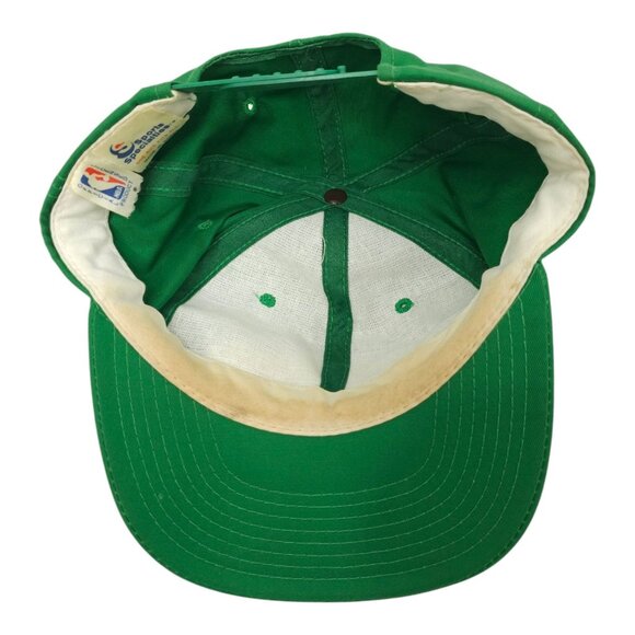 Boston Celtics Script Baseball Cap READ Vtg 90s Snapback Hat Sports Specialties - Picture 5 of 15